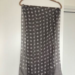Grey & White Dot Scarf